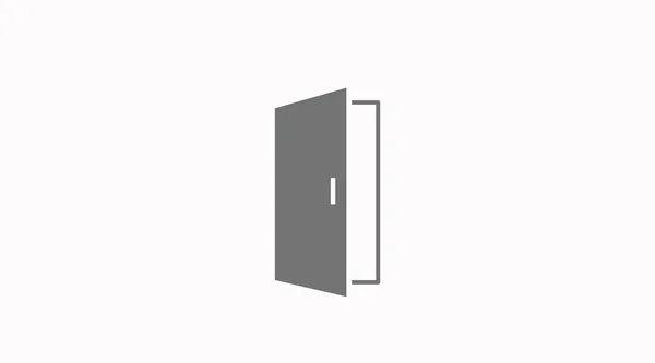 Türsymbole Vektor Isolierte Flache Editierbare Tür Illustration — Stockvektor
