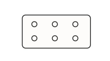 İlaç tabletinin minimalist siyah-beyaz vektör ikonu. Tıbbi, ilaç ve sağlık projeleri için tasarlanmış. Uygulamalar, web siteleri, bilgi grafikleri, paketleme ve eğitim materyalleri için mükemmel. 