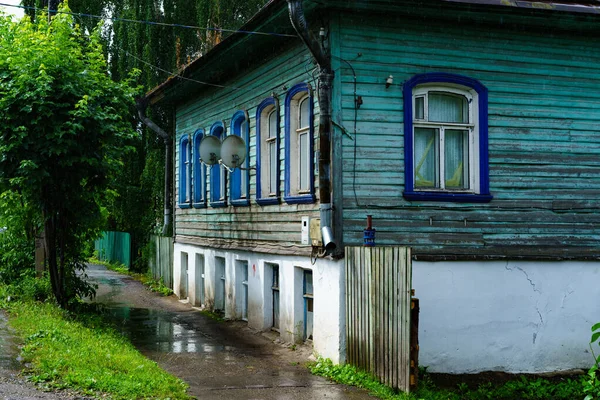 Ancienne Maison Bois Dans Village Russe — Photo