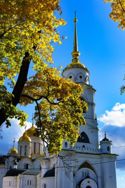 Rusya 'nın Vladimir kentinin mimarisi..