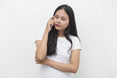 Asyalı genç bir kadının portresi