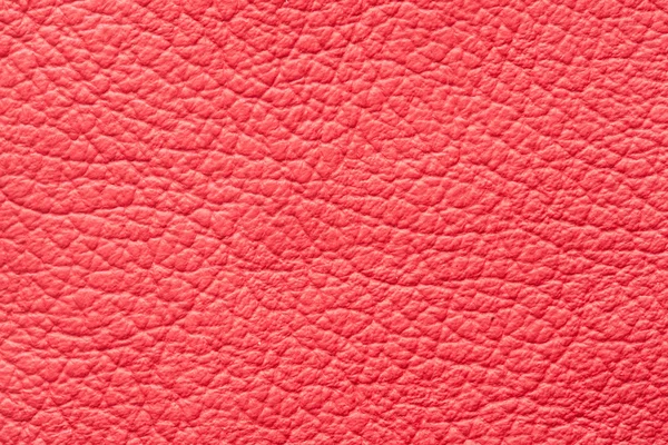 Red genuine leather texture — Stock Photo, Image
