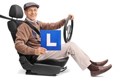 L işaretiyle holding neşeli komuta sizde