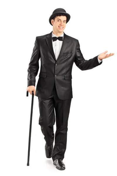 Ung herre i en fancy kostym — Stockfoto