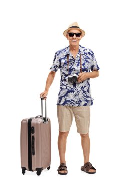 Bavulla olgun turist