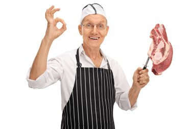 Bir ok işareti yapmak kasap