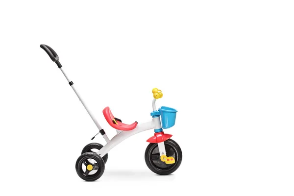 Studio Skott Trehjuling För Småbarn Med Skjuta Handtag Isolerad Vit — Stockfoto
