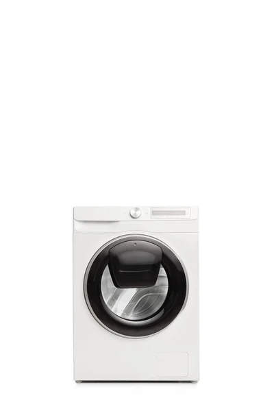 Estúdio Tiro Uma Nova Máquina Lavar Roupa Tecnologia Add Wash — Fotografia de Stock