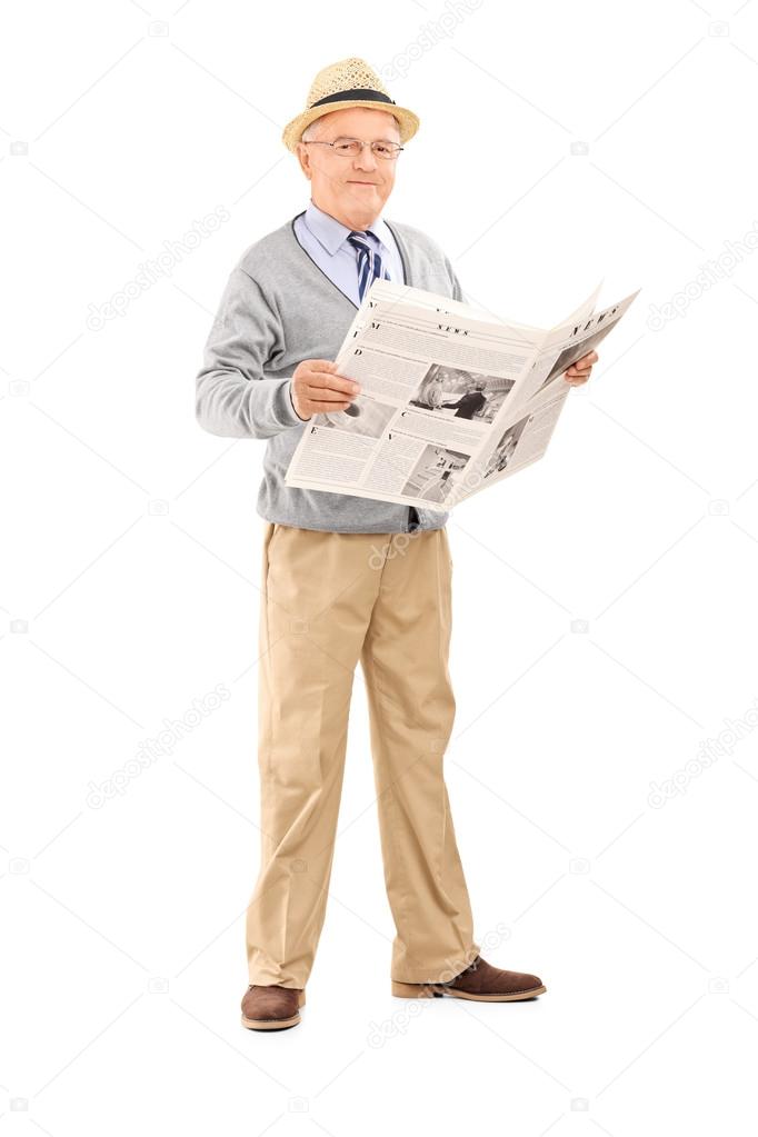 老绅士控股报 图库照片 C Ljsphotography 老绅士控股报 图库照片 C Ljsphotography