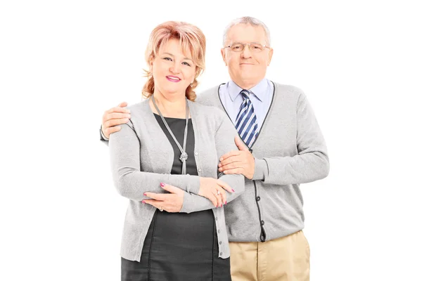 Adorável casal maduro posando — Fotografia de Stock