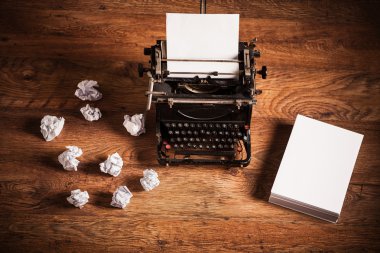 ahşap masa Retro daktilo