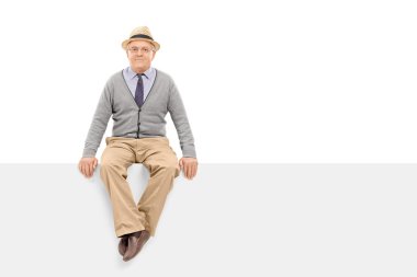 Üst düzey beyefendi boş Pano