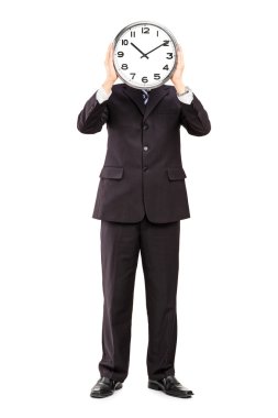 işadamı holding saatin yüzünü önünde