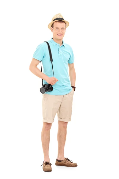 Joven turista masculino — Foto de Stock