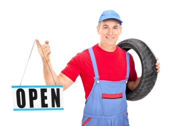 erkek mekanik holding açık işareti