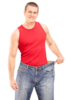 Adam büyük boy kot pantolon