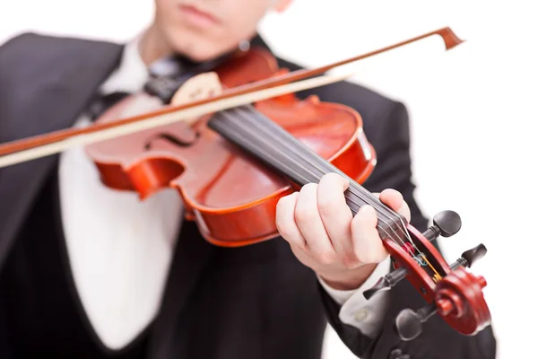 Violinista tocando un violín —  Fotos de Stock