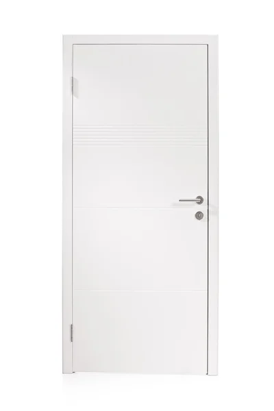 Drzwi metalowe białe — Zdjęcie stockowe