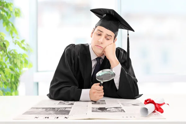 Student looking for job — Stock Photo, Image