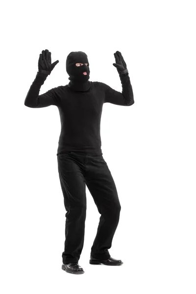 Thief surrendering to someone — Stock Photo, Image