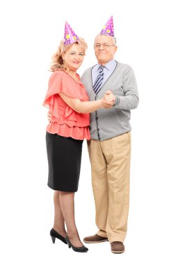 Olgun çift partide dans