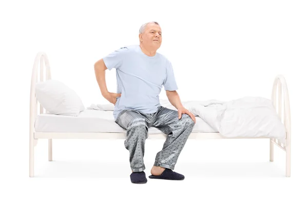 Senior with pain in back — Stock Photo, Image