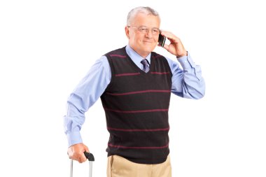 Çanta taşıyor ve Evet adam