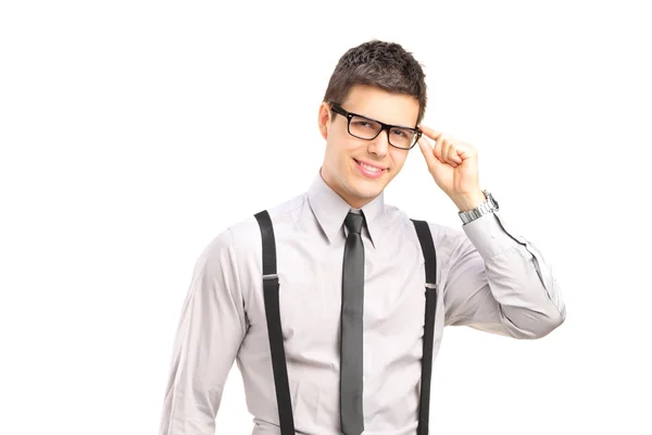 Young stylish man looking at camera — Stock Photo, Image