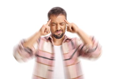 Genç adam baş ağrısı ve baş dönmesi çekiyor.