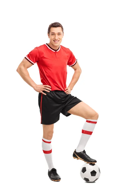 Young male football player — Stock Photo, Image