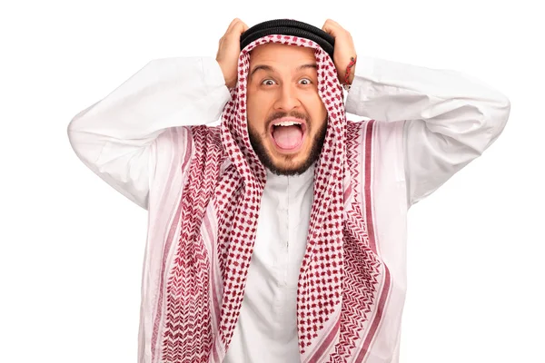 Felháborodott fiatal Arab — Stock Fotó
