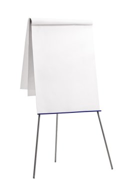Presentation board with a blank paper