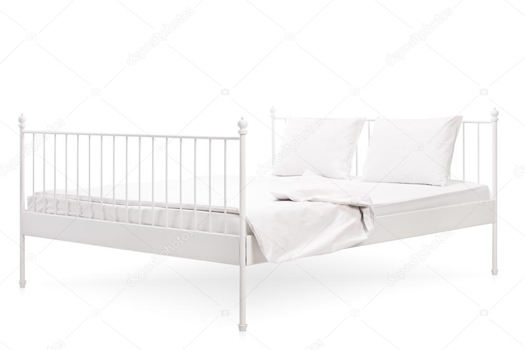 white modern bed