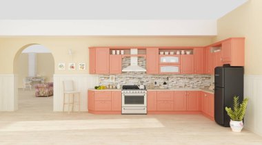 Mutfak içi 3B renklendirme 