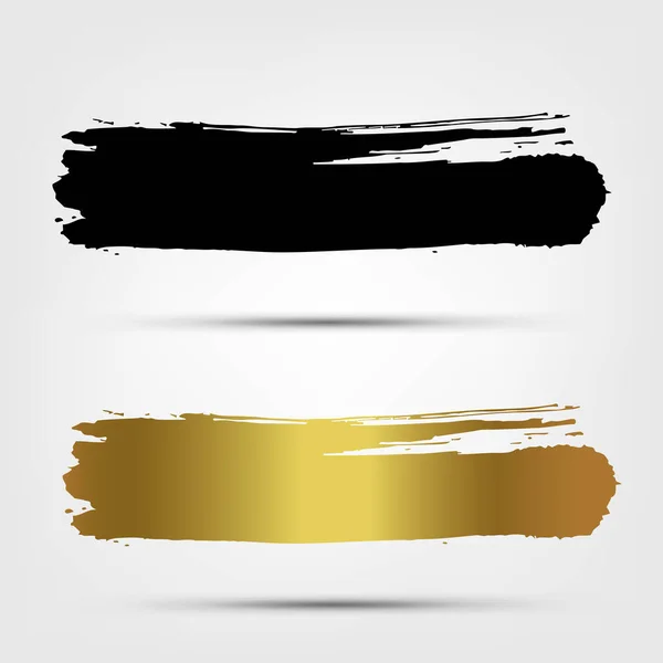 Černá Zlatá Barva Textovým Prostorem Vektorová Ilustrace — Stockový vektor