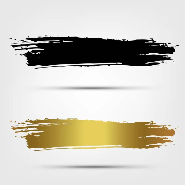Svart Och Guld Färg Med Textutrymme Vektor Illustration — Stock vektor
