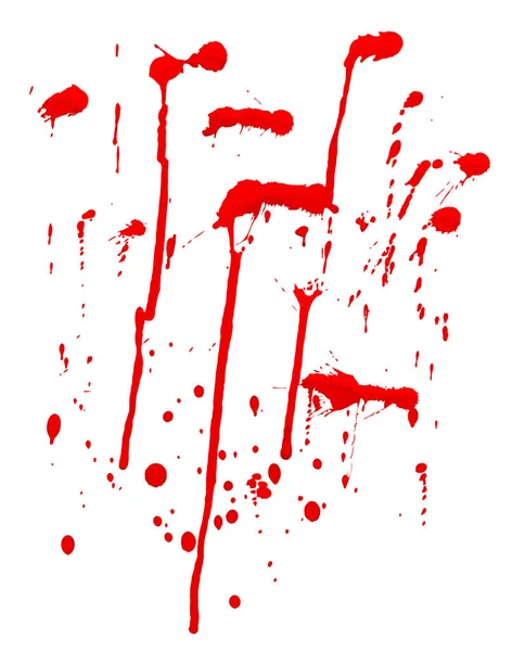 Estratto Schizzi Sangue Fatto Mano Tracciamento Schizzo Vector Illustrazione — Vettoriale Stock
