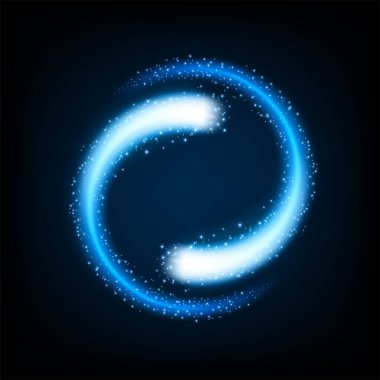 Parıltılı dönen mavi ışık ürün reklamları, ürün tasarımı ve diğer şeyler için uygundur..