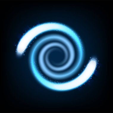 Soyut mavi ışık çarpıtılmış ürün reklamcılığı, ürün tasarımı ve diğerleri için uygun. Vektör illüstrasyonu