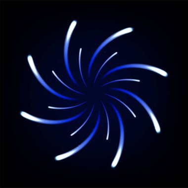 Mavi ışık bükülmüş, ürün reklamcılığı, ürün tasarımı ve diğer şeyler için uygun.