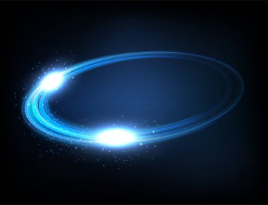 Dönen mavi ışık parlak, ürün reklamcılığı, ürün tasarımı ve diğer şeyler için uygun..