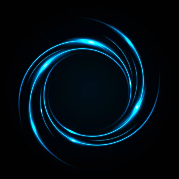 Lumière Bleue Ronde Torsadée Adaptée Publicité Produits Conception Produits Autres — Image vectorielle
