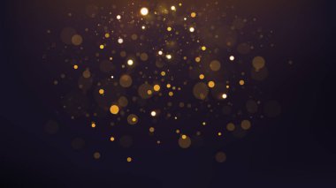 Soyut Altın Bokeh Dağılmış, Geniş Ekran Sürümü