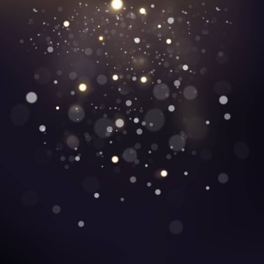 Soyut Bokeh Dağılmış. Vektör İllüstrasyonu