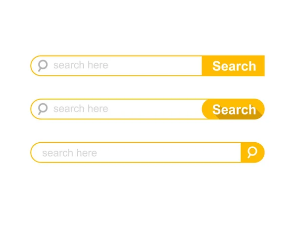 Set Search Bar Template Векторная Миграция — стоковый вектор