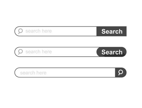 Set Search Bar Template Векторная Миграция — стоковый вектор