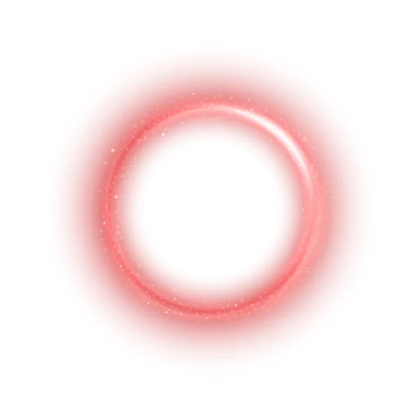 Rotes Rundes Licht Auf Weißem Hintergrund Geeignet Für Produktwerbung Produktdesign — Stockvektor
