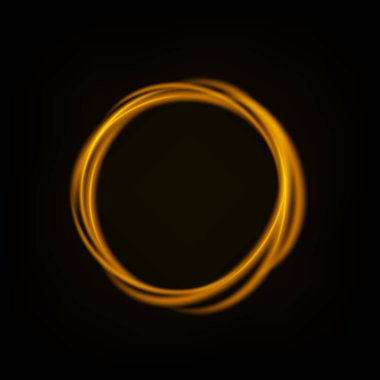 Yuvarlak sarı ışık çarpıtılmış ürün reklamları, ürün tasarımı ve diğerleri için uygun. Vektör İllüstrasyonu