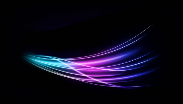 概要多色の光の波線を分離し 編集しやすい ベクターイラスト — ストックベクタ