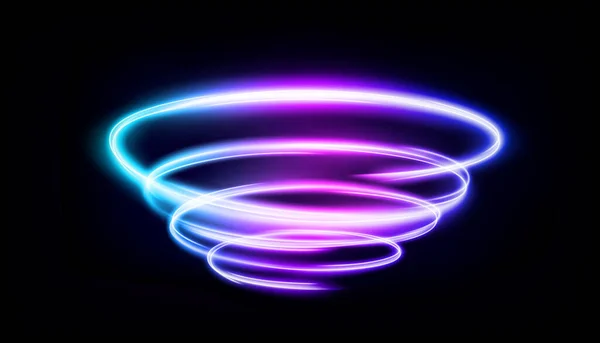 概要多色の光の渦巻き線で 分離され 編集が簡単です ベクターイラスト — ストックベクタ
